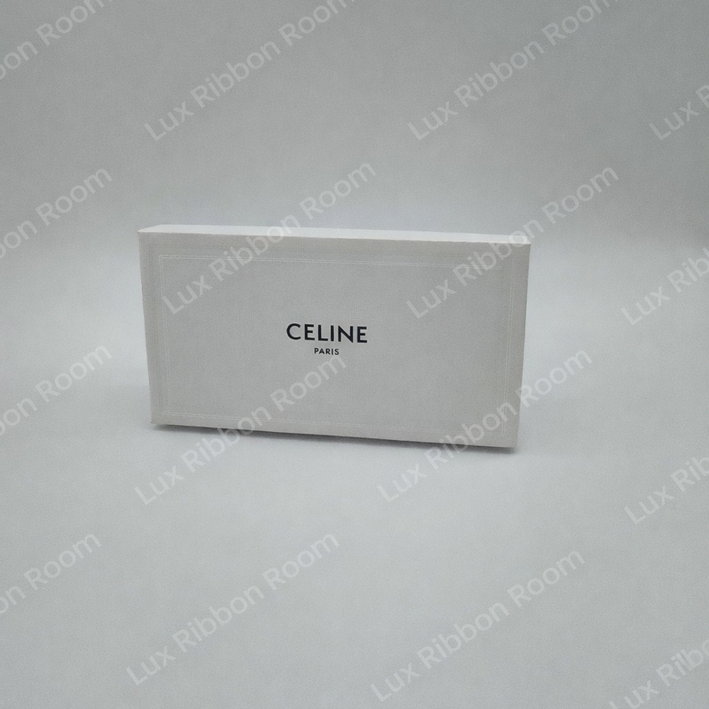 CELINE PARIS White Rigid Gift Box Logo Storage Luxury Packaging EUC
